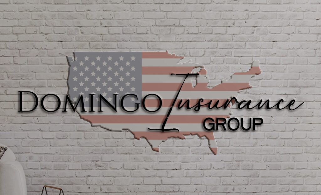 American flag with Domingo Insurance Group